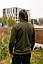 Кофта чоловіча осіння весняна з капюшоном толстовка кенгуру худі чоловіче Explorer хакі, фото 2