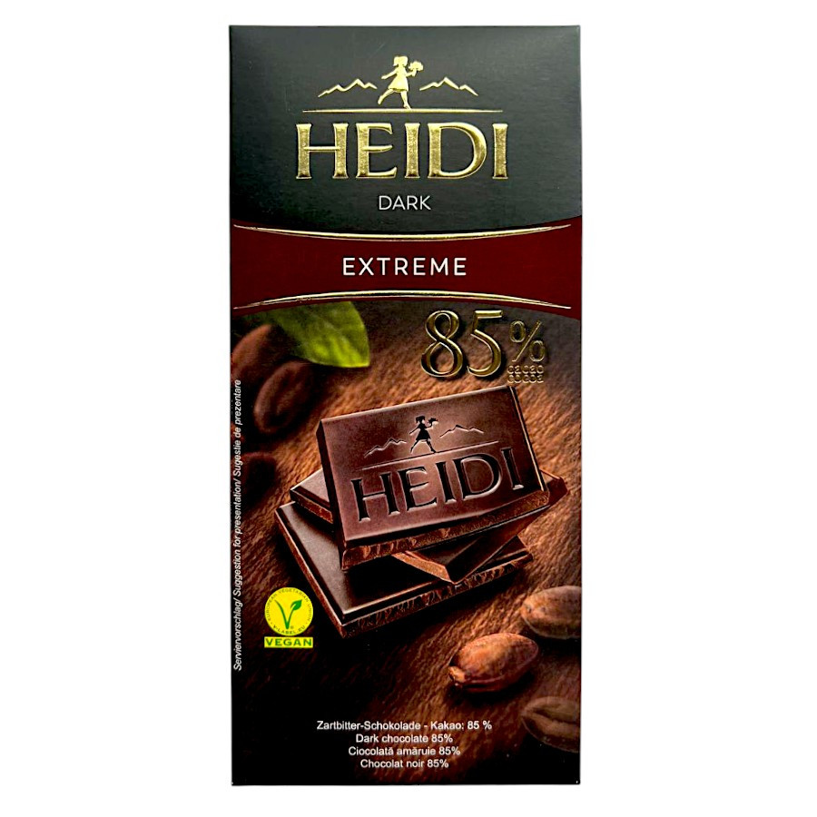 Чорний шоколад Heidi 85% какао 80 грамів, фото 1