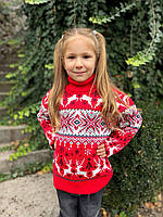 Новорічний дитячий светр з оленями, фото 2