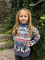 Новорічний дитячий светр з оленями, фото 4