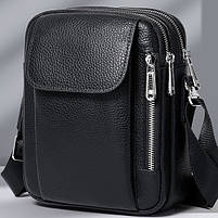 Чоловіча сумка-барсетка шкіряна через плече Tiding Bag TM-59340, фото 3