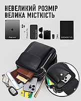 Чоловіча сумка-барсетка шкіряна через плече Tiding Bag TM-59340, фото 9
