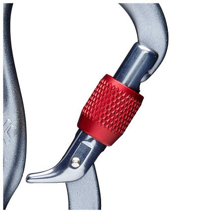 Страхувальний карабін Black Diamond GridLock Screwgate (Silver), фото 2