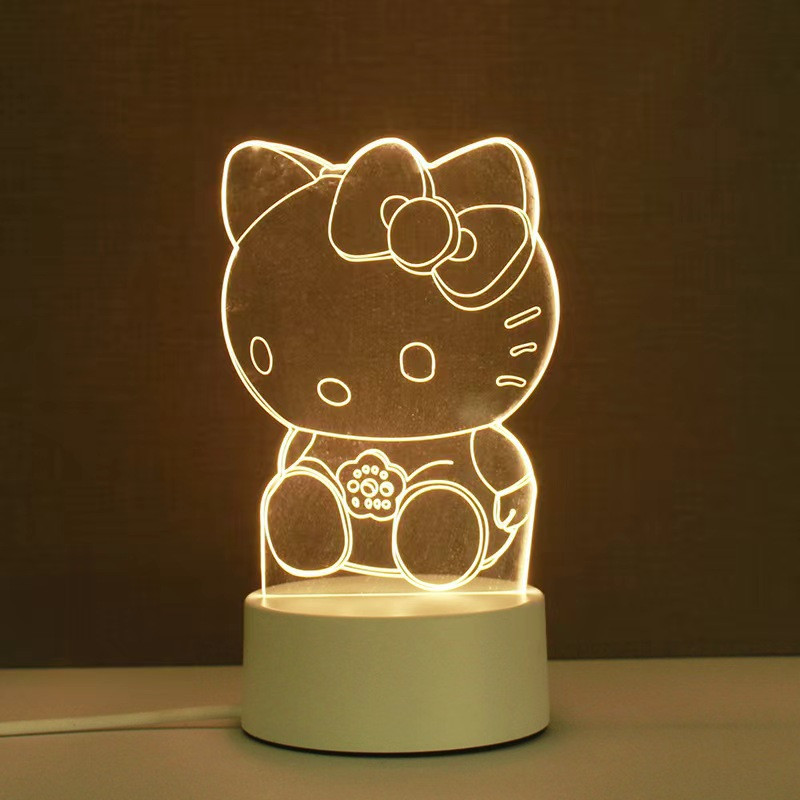3D світильник нічник Sleep Lamp Hello Kitty, фото 1