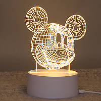 3D світильник нічник Sleep Lamp Mickey Mouse
