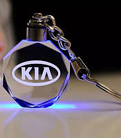 Брелок автомобільний на ключі Кіа GF авто брелок з логотипом Kia з підсвічуванням (R051171)