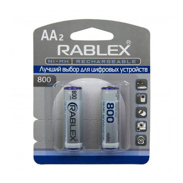 Акумулятори RABLEX HR03 RB-800/ 1.2V / 800 mAh / Ni-MH / AAA / блістер / 2шт (240 шт./ящ), фото 1