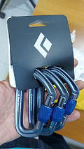 Набір карабінів Black Diamond LitetForge Screwgate 3 Pack (Grey), фото 6