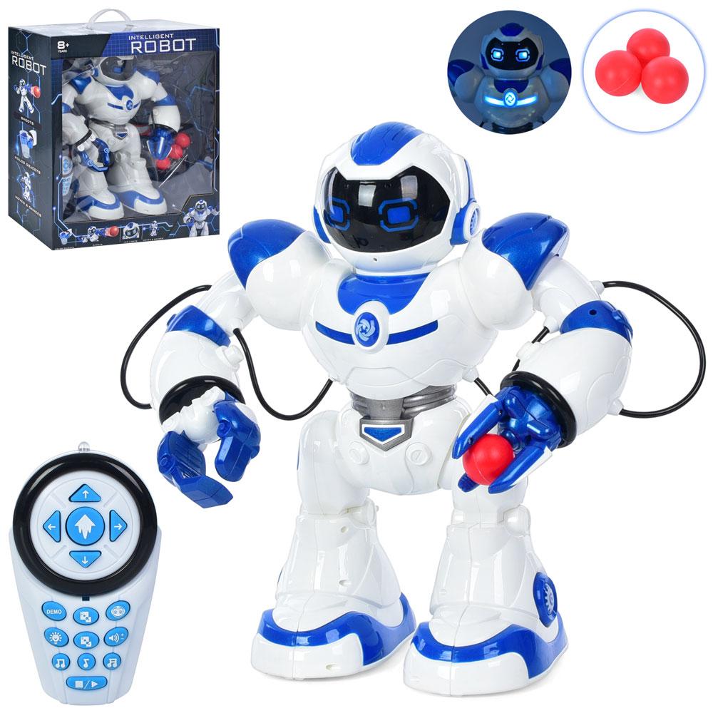 Робот на радіокеруванні   J1039A  (IЧ), 39см, прогам, музика, звук, світло, ходить, танцює,стрiляє, на бат-ці, в кор-ці,, фото 1