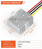 DC-DC Converter IPS-DTD60S2810 DC INPUT: 60VDC (30-72VDC) DC OUTPUT: 28VDC 10A 280W, фото 5