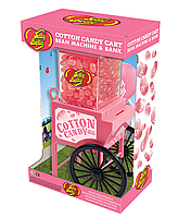 Диспенсер в форме карнавальной тележки с конфетами Jelly Belly Cotton Candy Cart Dispenser 140г