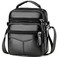 Чоловіча сумка-барсетка шкіряна через плече з ручкою Bexhill TM-74504