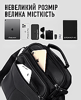 Чоловіча сумка-барсетка шкіряна з ручкою через плече Bexhill TM-58492, фото 7