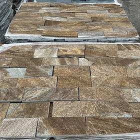 Фасадна плитка із сланцю "Ведмежка" для цоколя, фасаду, облицювання будинку