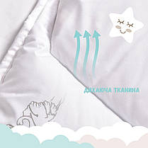 Ковдра дитяча в ліжечко Super Soft 100х135 см PAPAELLA штучний пух антиалергенна зимова тепла, фото 3