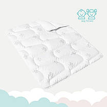 Ковдра дитяча в ліжечко Super Soft 100х135 см PAPAELLA штучний пух антиалергенна зимова тепла, фото 4