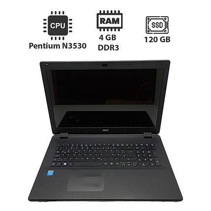 Ноутбук Acer ES1-511/ 15.6" (1366x768)/ Pentium N3530/ 4 GB RAM/ 120 GB SSD/ HD, фото 1