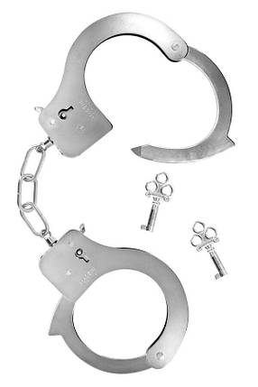 Наручники Fetish Tentation Adjustable metal wrist cuffs, фото 2