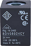 Електромагнітні котушки BDA, BDV компанії ODE (Italy), 8 W, 30 мм x Ø13, фото 6