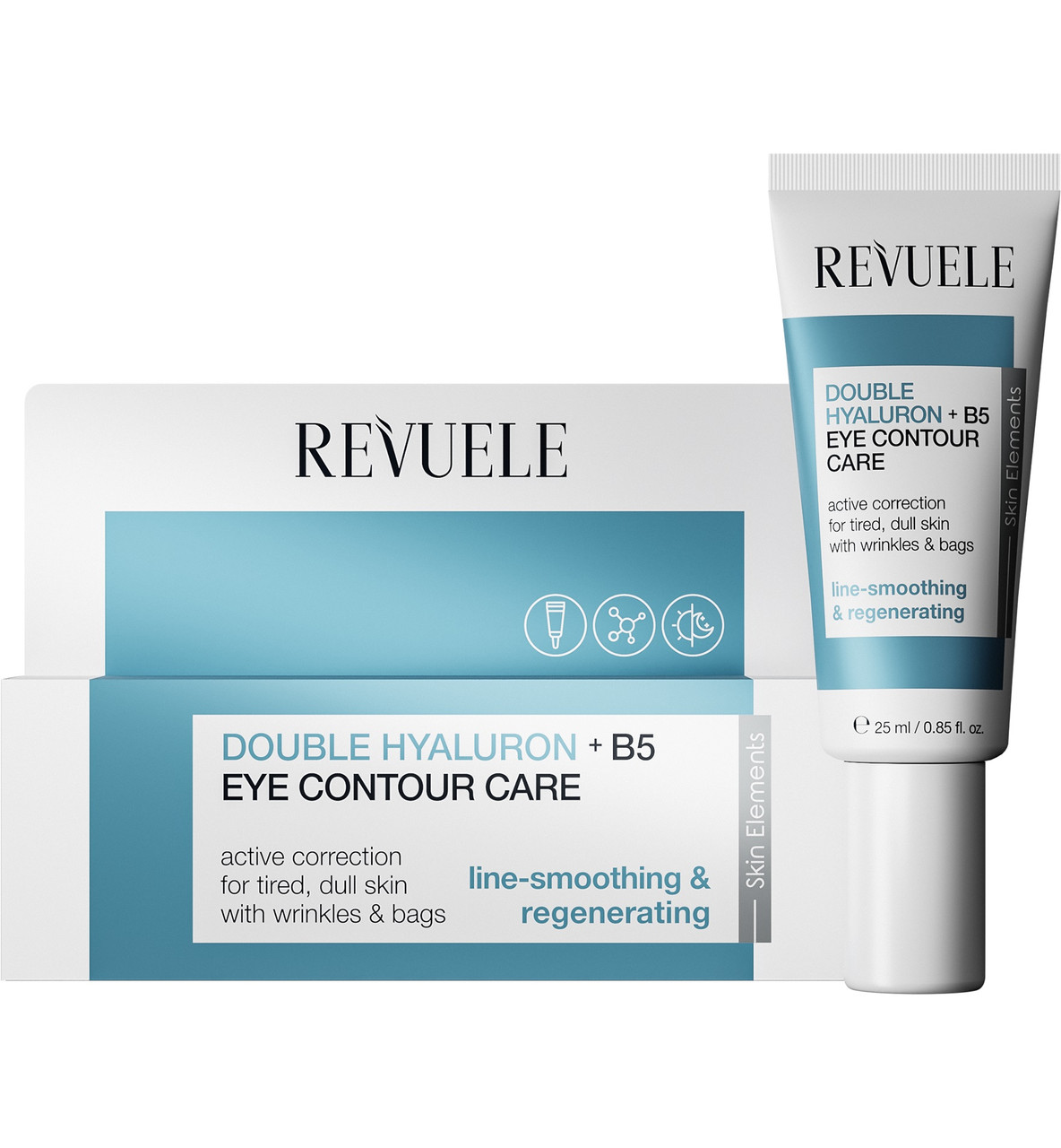 Зволожуючий крем для шкіри навколо очей Revuele Double Hyaluron + B5 Eye Contour Care 25 мл