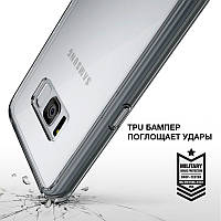 Чохол для Samsung Galaxy S8 Smoke Black (RCS4313) Ringke Fusion, фото 5