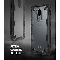 Чохол для LG G7 ThinQ Smoke Black (RCL4442) Ringke Fusion X, фото 3