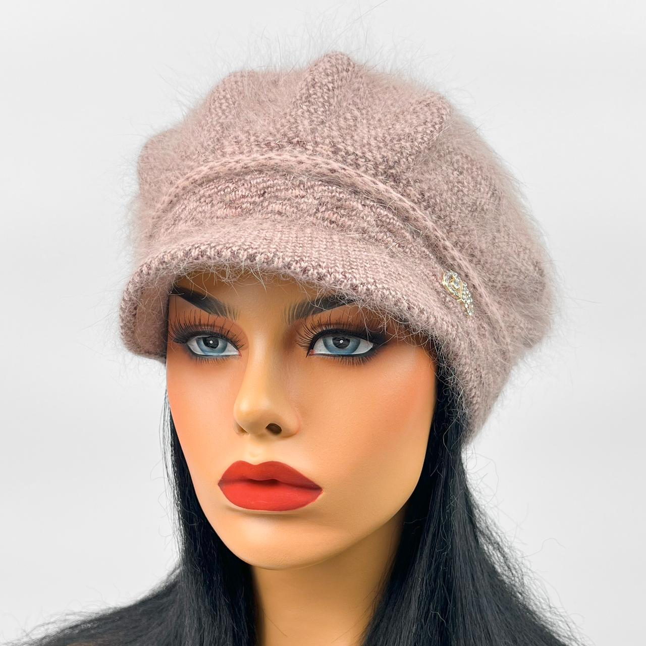 Жіноча кепка "Ангора" кава з молоком