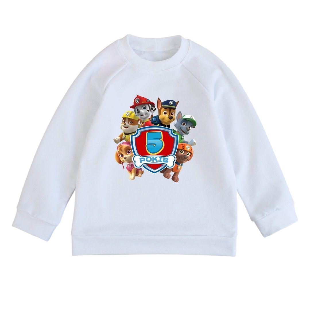 Світшот дитячий з принтом Щенячий патруль 5 років, фото 1