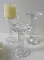 Підсвічник Оленс Король d9,5 см h16 см скло (8030-359)