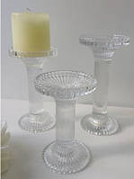 Підсвічник Оленс Король d9 см h13,5 см скло (8030-358)