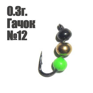 Мормишка "Bayraktar" 0.3г. гачок №12 Зелена