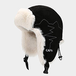 Шапка вушанка cat