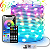 Гірлянда RGB 20 м з підключенням до смартфона Bluetooth ІЧ-пульт, фото 4