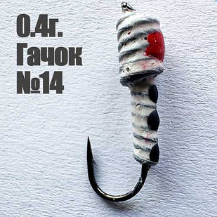 Мормишка Лесотка 0.4г. гачок №14 Сіра
