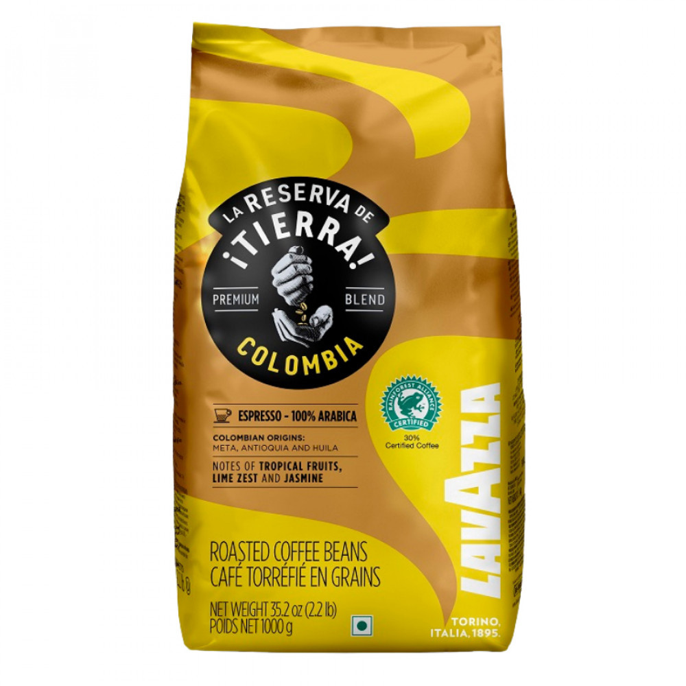 Кава в зернах Lavazza La Reserva de Tierra Colombia 100% Arabica 1 кг