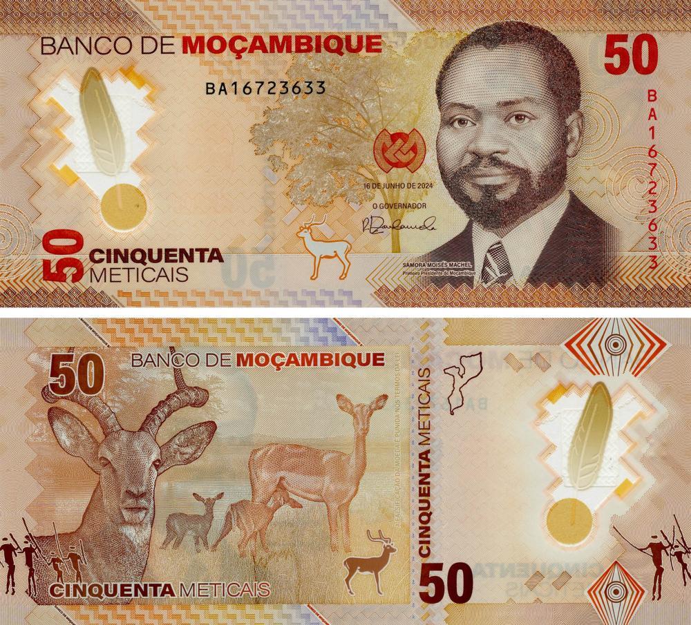 зовні 50 метікалів 2024 Полімер UNC Косулі (PW156)