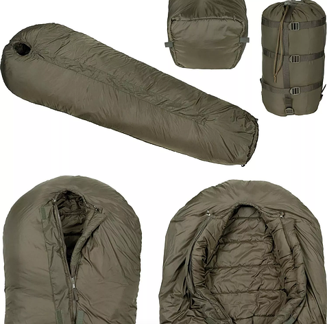 Спальний мішок Medium Weight British Army - зимовий кокон, оригінал, до -20 ° C, компресійний чохол, фото 1