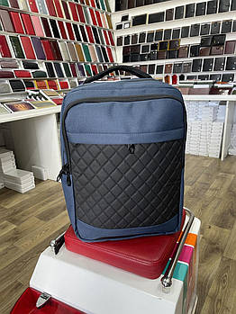 Рюкзак синій спортивний шкільний міський на блискавці з кишенею Ares