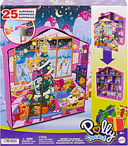 Ігровий набір Поллі покет Адвент-календар Polly Pocket Advent Calendar with 2 Dolls, Dollhouse