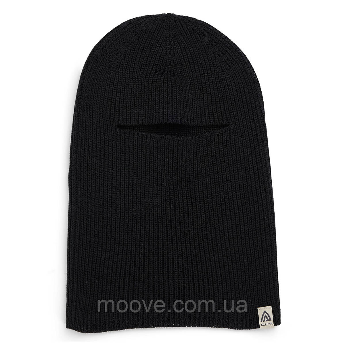 Aclima Aclima Flat Knit Balaclava Hat Jet Black OneSize