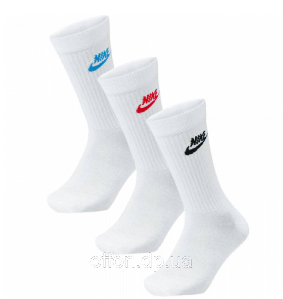Шкарпетки Nike U Nk Nsw Evry Essential Crew SK0109-911 3 пари Білі