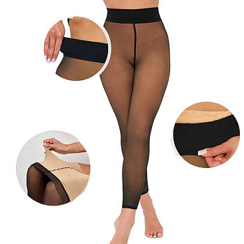 Жіночі теплі колготки 100 DEN Premium Nude&Sculpt TF-0221 Демісезонні стягуючі колготки друга шкіра