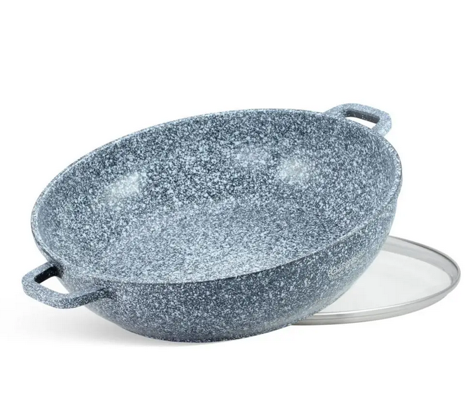 Сотейник з антипригарним мармуровим покриттям 28 см Edenberg EB-8041 сірий 4.1л, фото 1