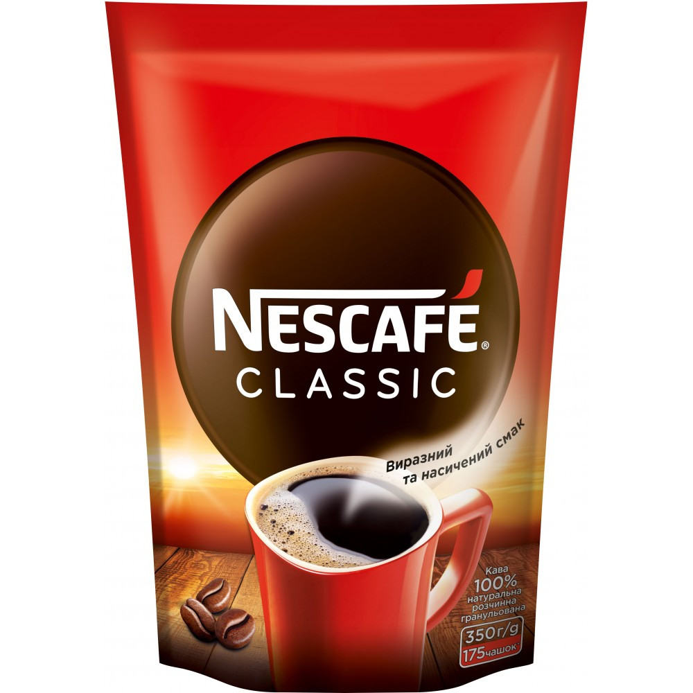 Кава Nescafe Classic Розчинна 350 Грам