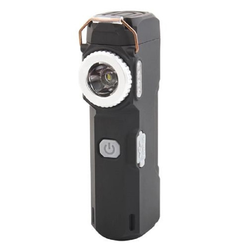 Ліхтар MULTIFUNCTIONAL D51-COB, Li-Ion аккумулятор, індикація заряду, запальничка, ЗУ Type-C Чорний, фото 1