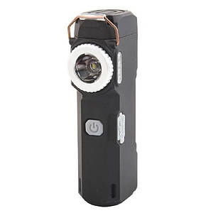 Ліхтар MULTIFUNCTIONAL D51-COB, Li-Ion аккумулятор, індикація заряду, запальничка, ЗУ Type-C Чорний