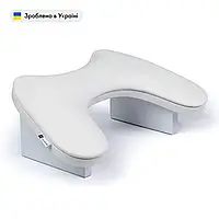 Підставка (підлокітник) ортопедична манікюрна для рук ECO STAND Butterfly біла на білих ніжках