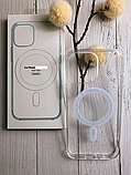 Чохол для Apple iPhone 16 Pro на АЙФОН 16 ПРО з функцією MagSafe магсейф протиударний прозорий силіконовий, фото 3