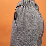Брюки жіночі штани твід теплі класичні 42 беж, фото 6