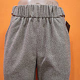 Брюки жіночі штани твід теплі класичні 42 беж, фото 7